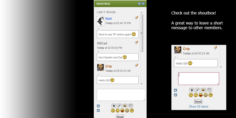 A Great Shoutbox